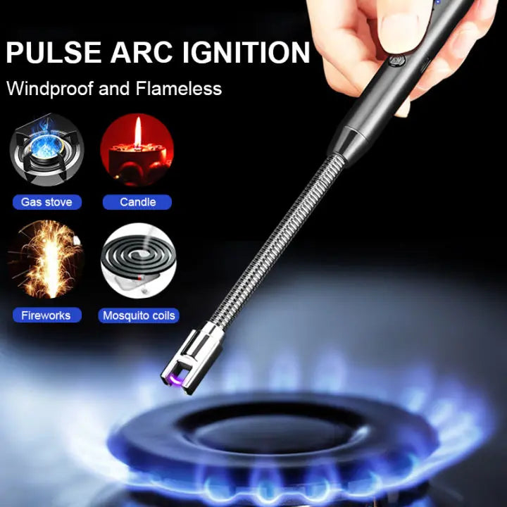 "Rechargeable Electric Arc Lighter – Windproof & Flameless USB Lighter in Pakistan"