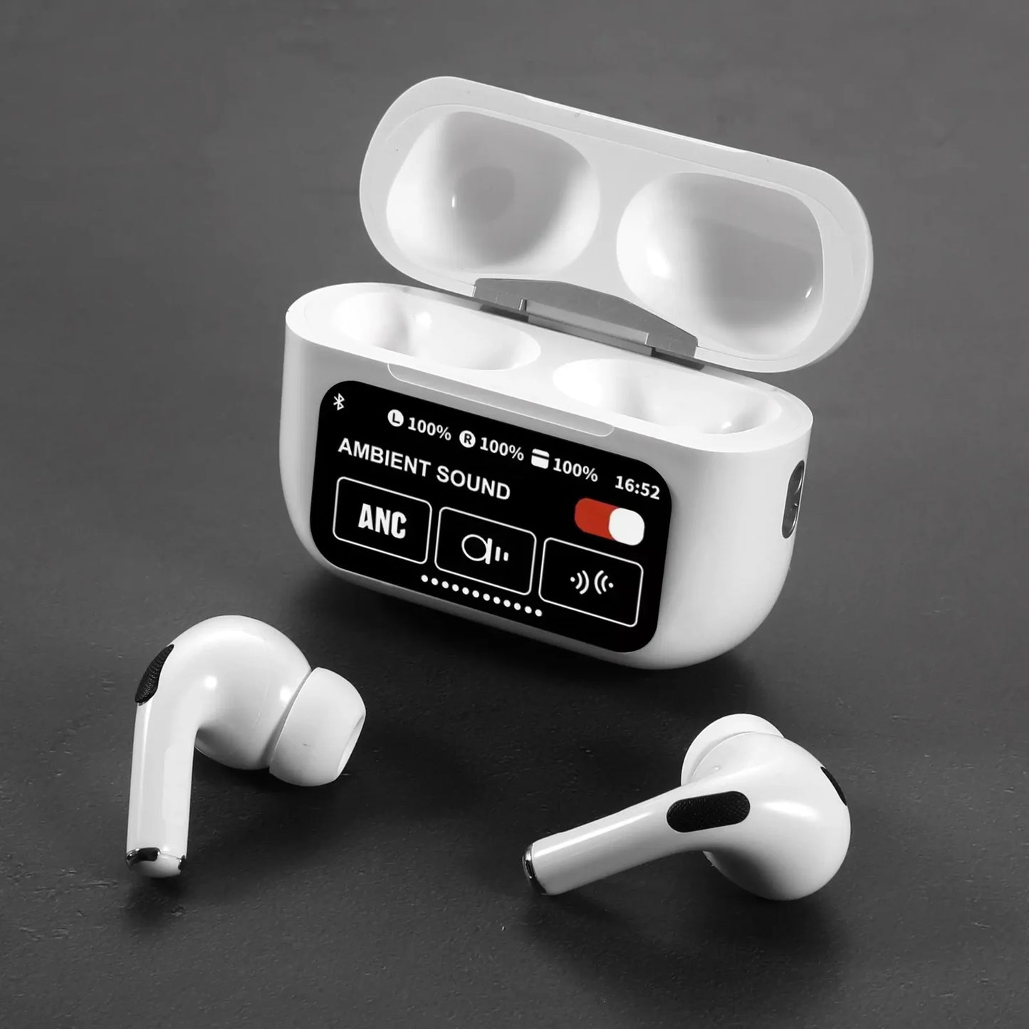 A9 Pro Earbuds – Noise Canceling, Touch Screen, Bluetooth 5.4