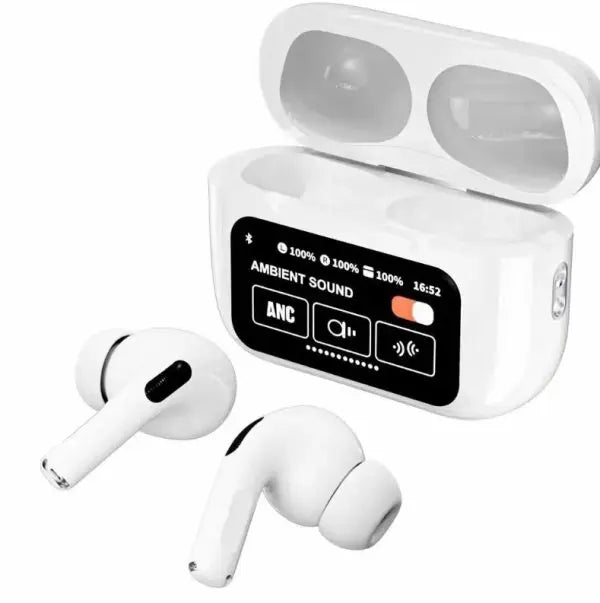 A9 Pro Earbuds – Noise Canceling, Touch Screen, Bluetooth 5.4