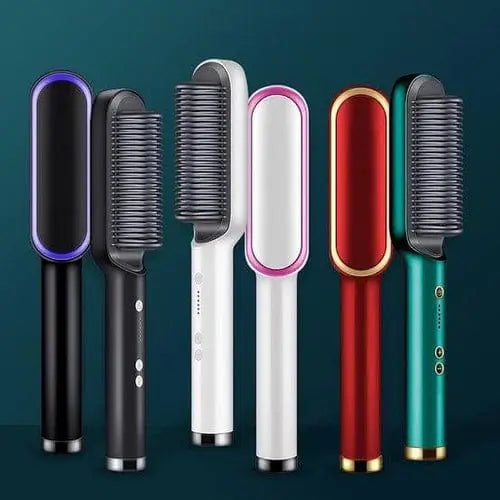 Portable Hair Straightening Comb & Modelling Brush for Travel