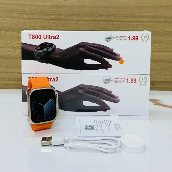 T800 Ultra 2 Smart Watch – 1.99" Big Display | Bluetooth Calling & Activity Tracker