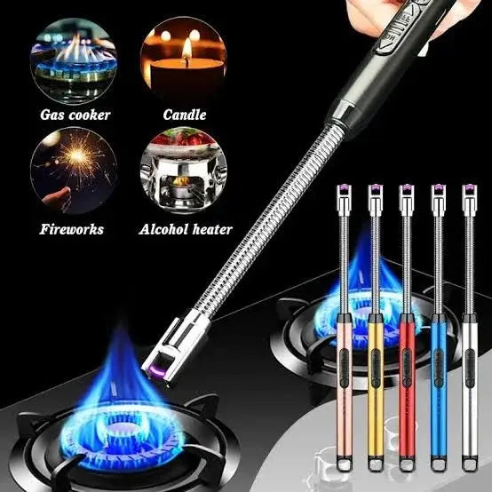 "Rechargeable Electric Arc Lighter – Windproof & Flameless USB Lighter in Pakistan"
