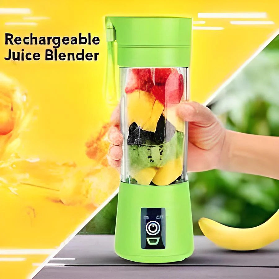 "USB Rechargeable Portable Smoothie Maker with 6 Sharp Blades