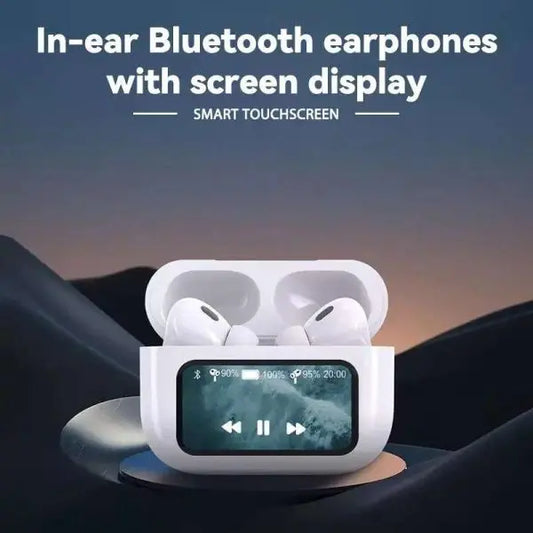 A9 Pro Earbuds – Noise Canceling, Touch Screen, Bluetooth 5.4