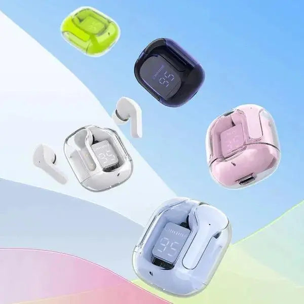 Air31 Bluetooth Earbuds – Sleek Transparent Design with HD Audio