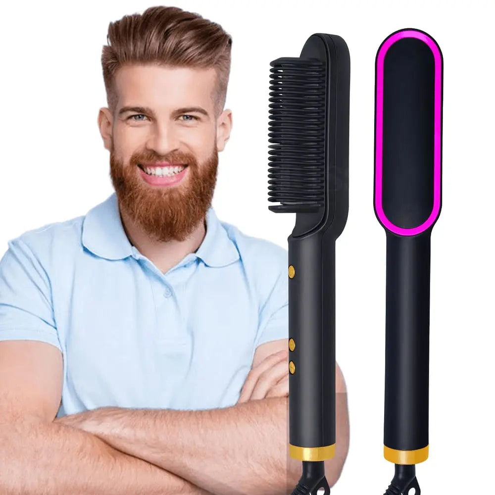 Professional Hair Styling Brush Straightener – Salon Style at Home