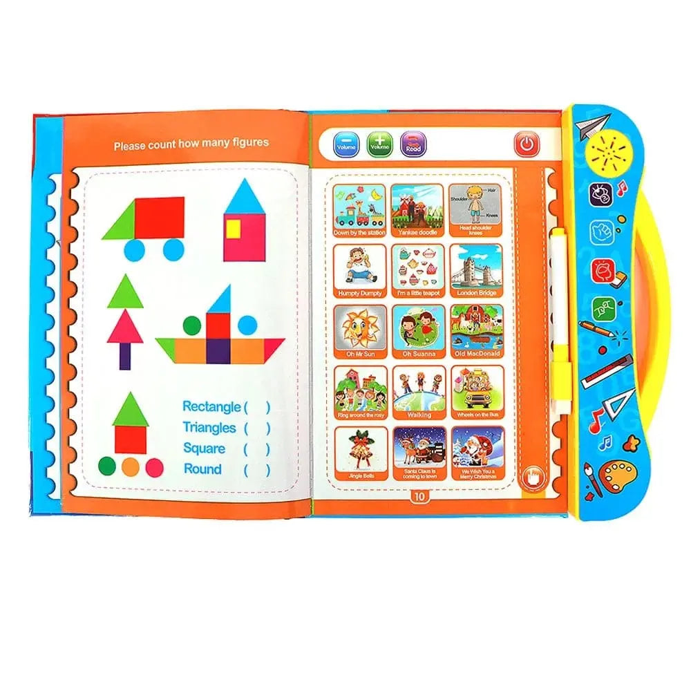Interactive Intelligence Book Opened - Sound Buttons for Alphabets and Animals - Best Learning Toy in Pakistan