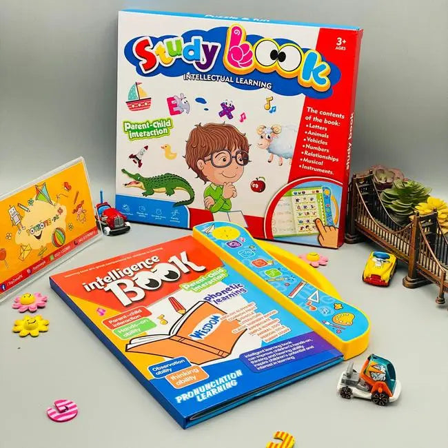 Intelligence Book Sound Feature Close-up - Educational Pages with Audio - Early Brain Development